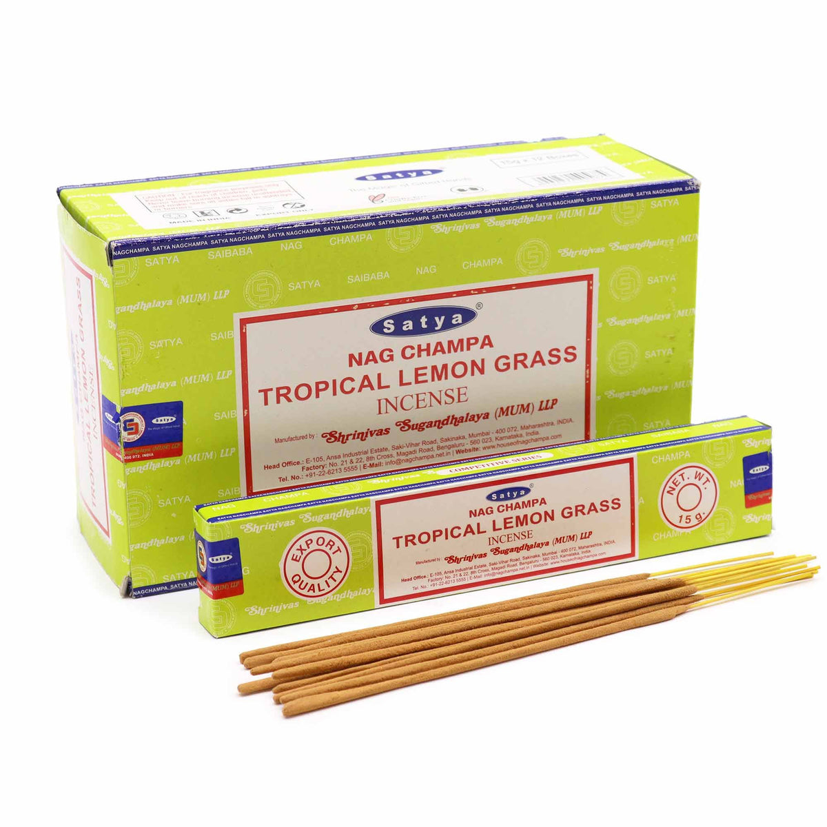 Encens Lemongrass Satya 15g - Citronnelle Vivifiante – photo 2