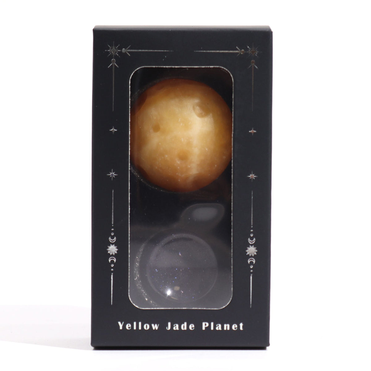 Planète en Jade sur support pierre du soleil (40 mm) - photo 4