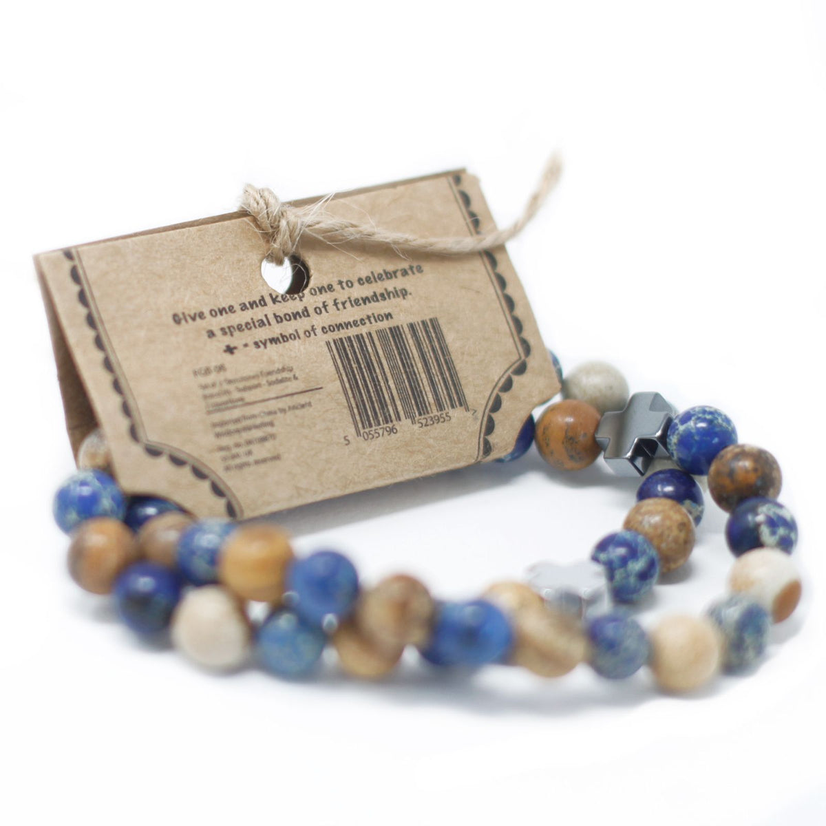 Lot de 2 bracelets d'amitié - Jaspe Paysage - photo 12