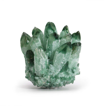Cluster de Quartz Fantôme - Quartz Fantôme Vert (8 cm)