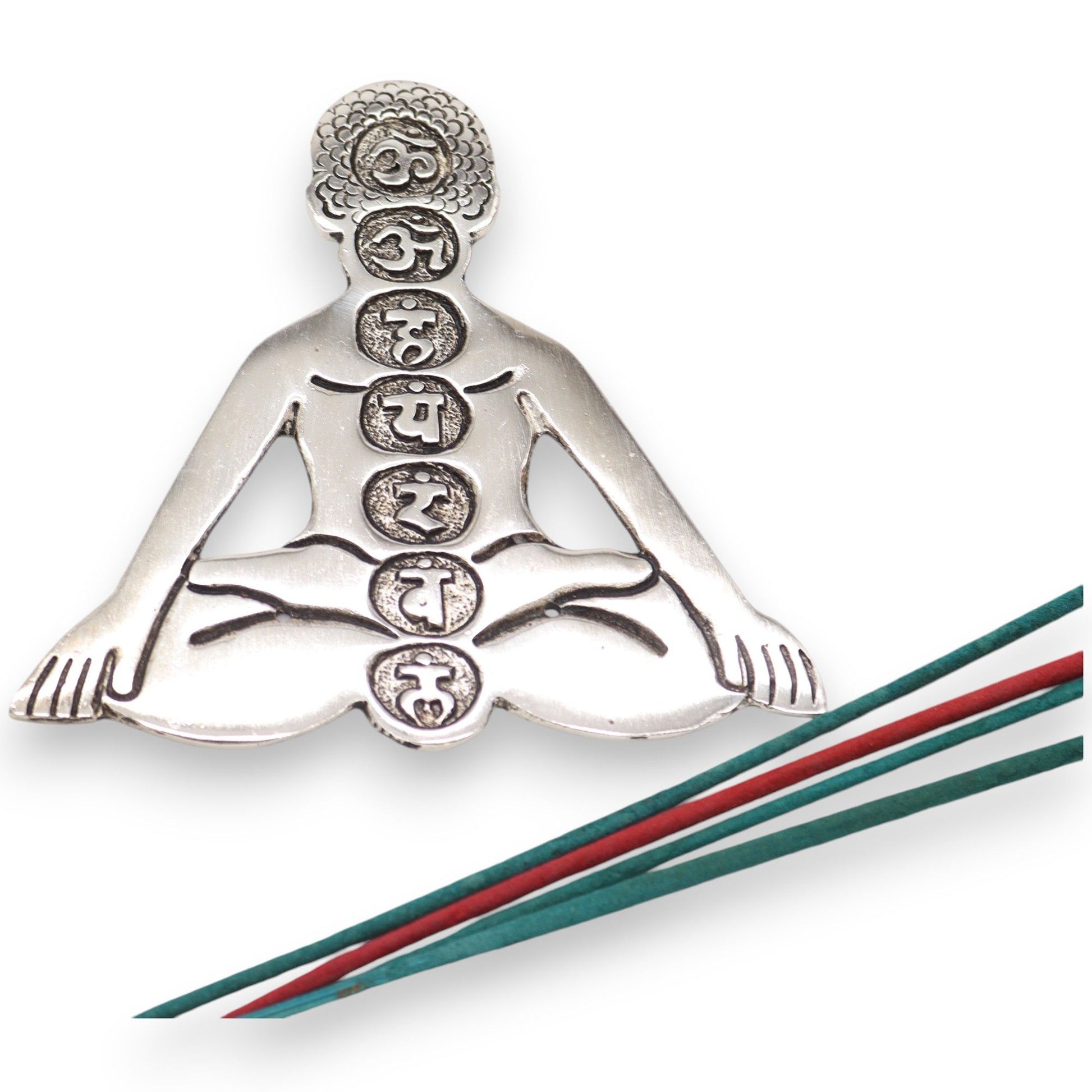 Porte-encens 7 Chakras 12x12cm - Purification & Méditation – photo 4
