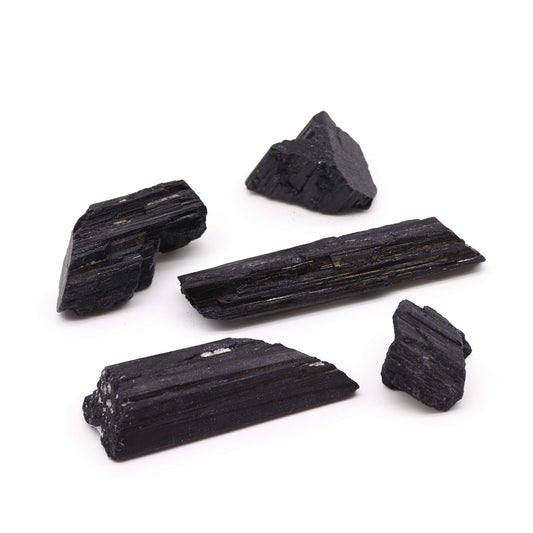 Lot de Tourmaline Noire Indienne 1 kg (env. 20-30 pièces, 5-10 cm)