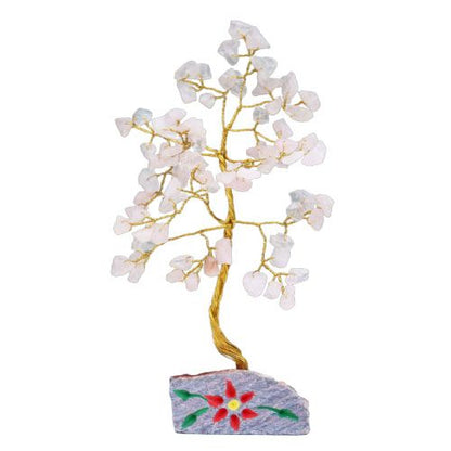 Arbre de Vie Quartz Rose 15-20 cm — Amour & Harmonie