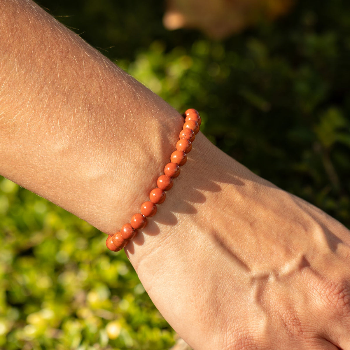 Bracelet Jaspe Rouge — Perles 6 mm — 17 cm - photo 6