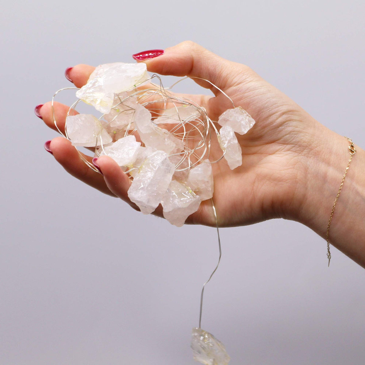 Guirlande Lumineuse en Cristal de Roche Brut — USB — 227 cm - photo 3