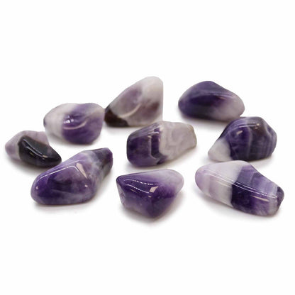 Pack of 24 Tumble Stone - Amethyst Banded M