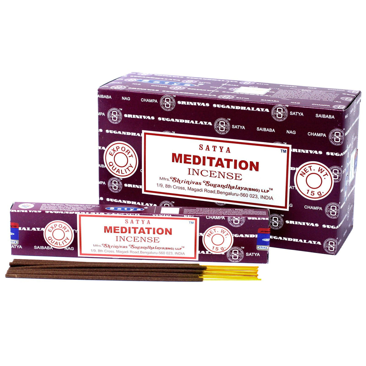 Encens Satya Méditation 15g - Relaxation & Pleine Conscience – photo 2