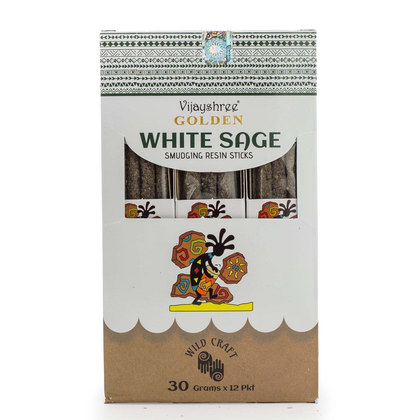 30g Golden White Sage Smudging Resin Sticks (6s)