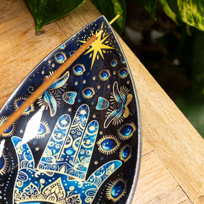 Porte-encens Émaillé — Main de Hamsa Bleue - photo 6
