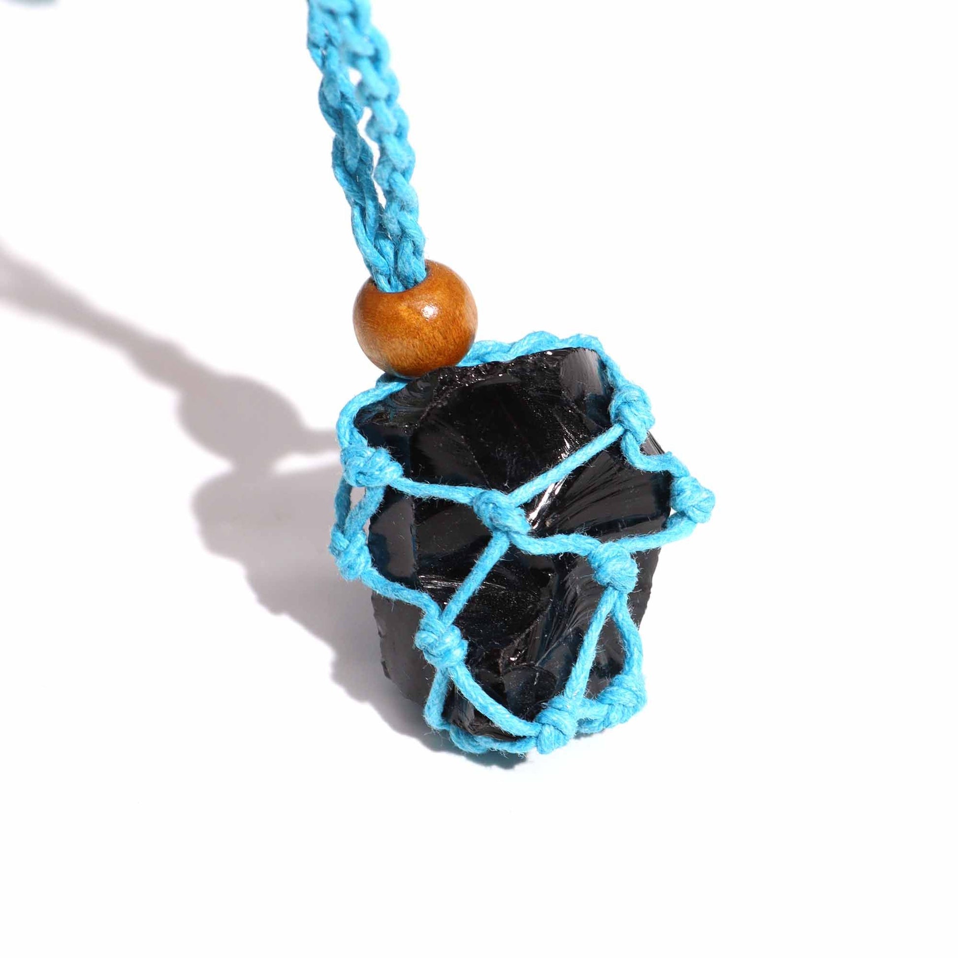 Cordon pour pendentif 45 cm - blue - photo 3