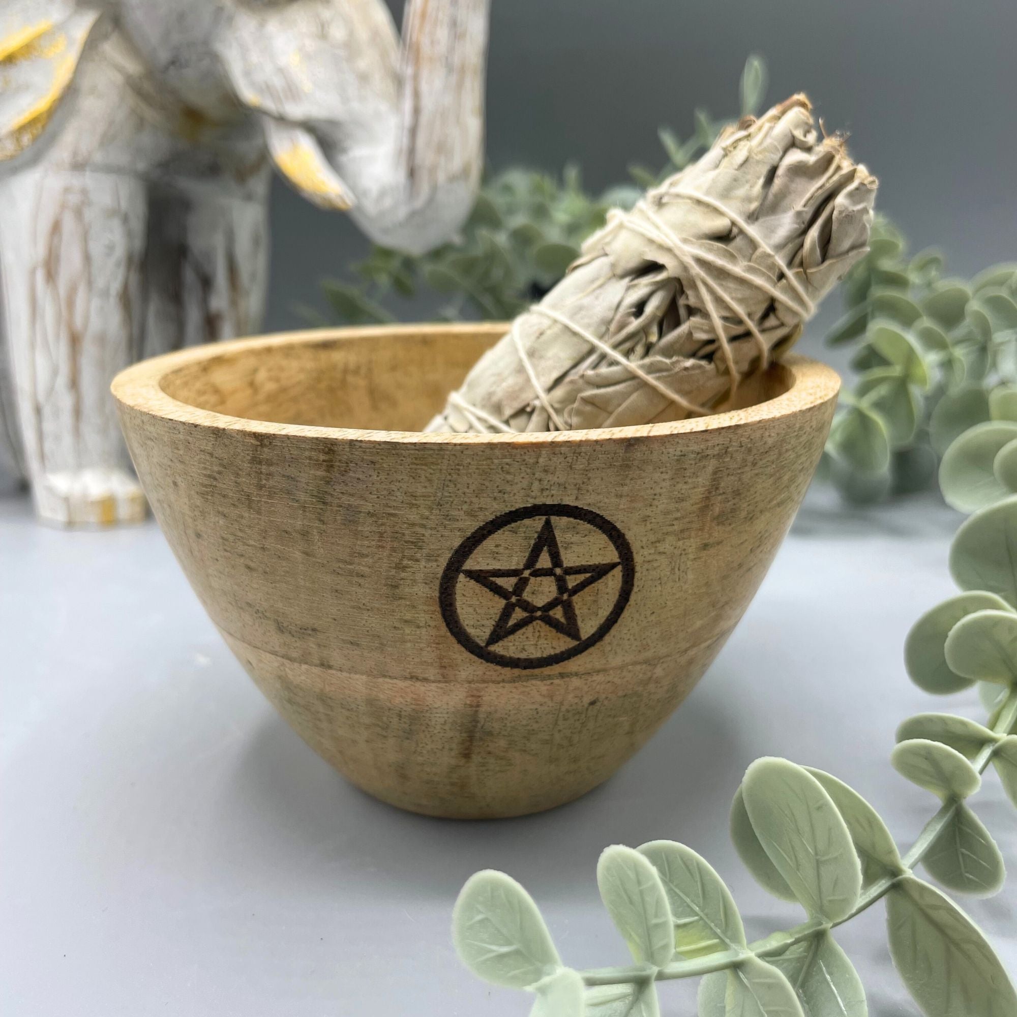 Bol en Bois Rituel & Offrande — Format 12x7 cm – photo 2