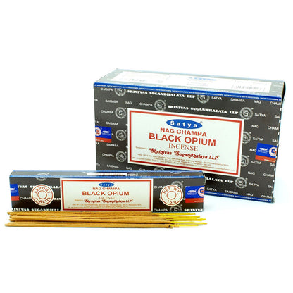 Encens Black Opium Satya - Bâtons 15g Inde – photo 2