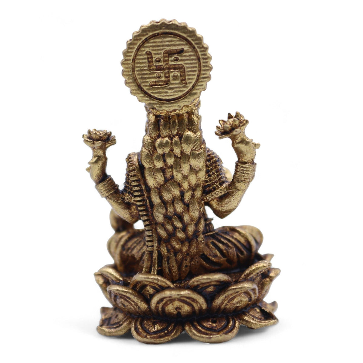 Statuette Lakshmi en Laiton — Miniature — 37 mm - photo 2
