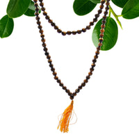 Mala bouddhiste 108 perles - Œil de Tigre - photo 3