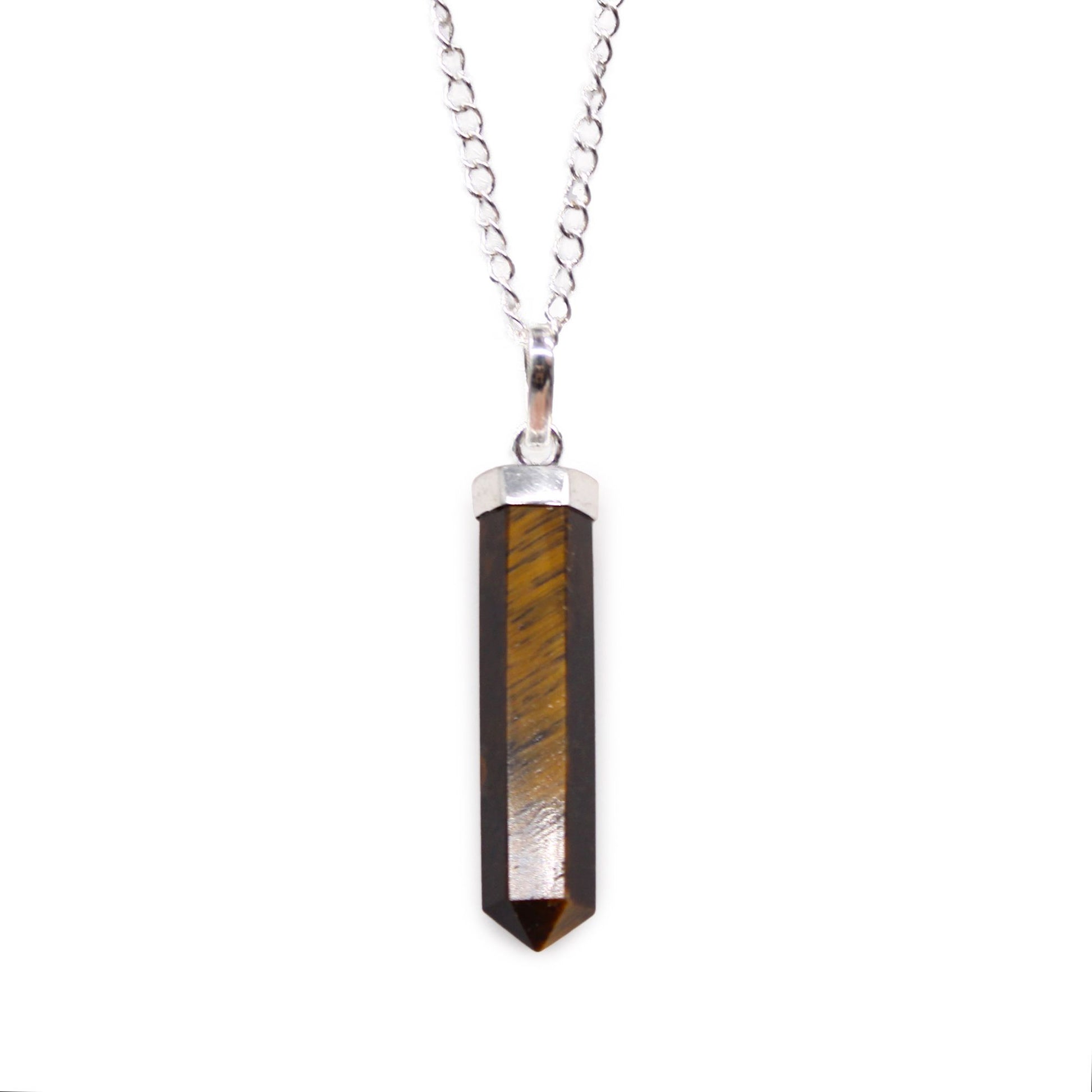 Gemstone Classic Point Pendant - Tiger Eye - photo 3