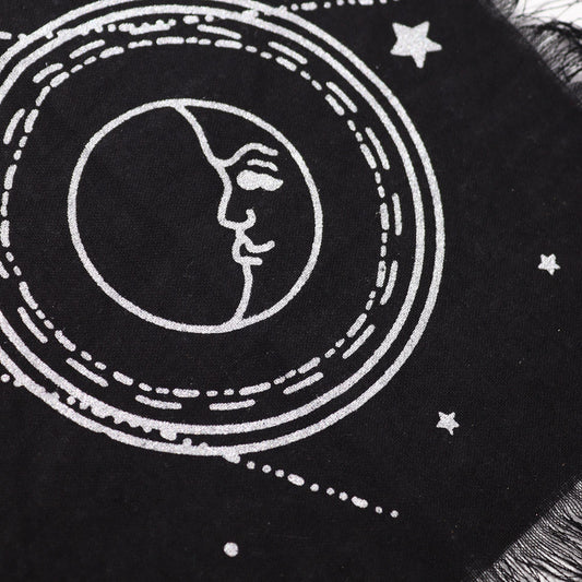 Tapis d'Autel à Franges — Soleil & Lune — 50 × 50 cm - photo 2