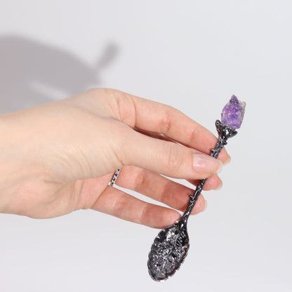 Set 7 Cuillères Rituelles - Cristal & Argent Vieilli (Witch Spoons) – photo 5
