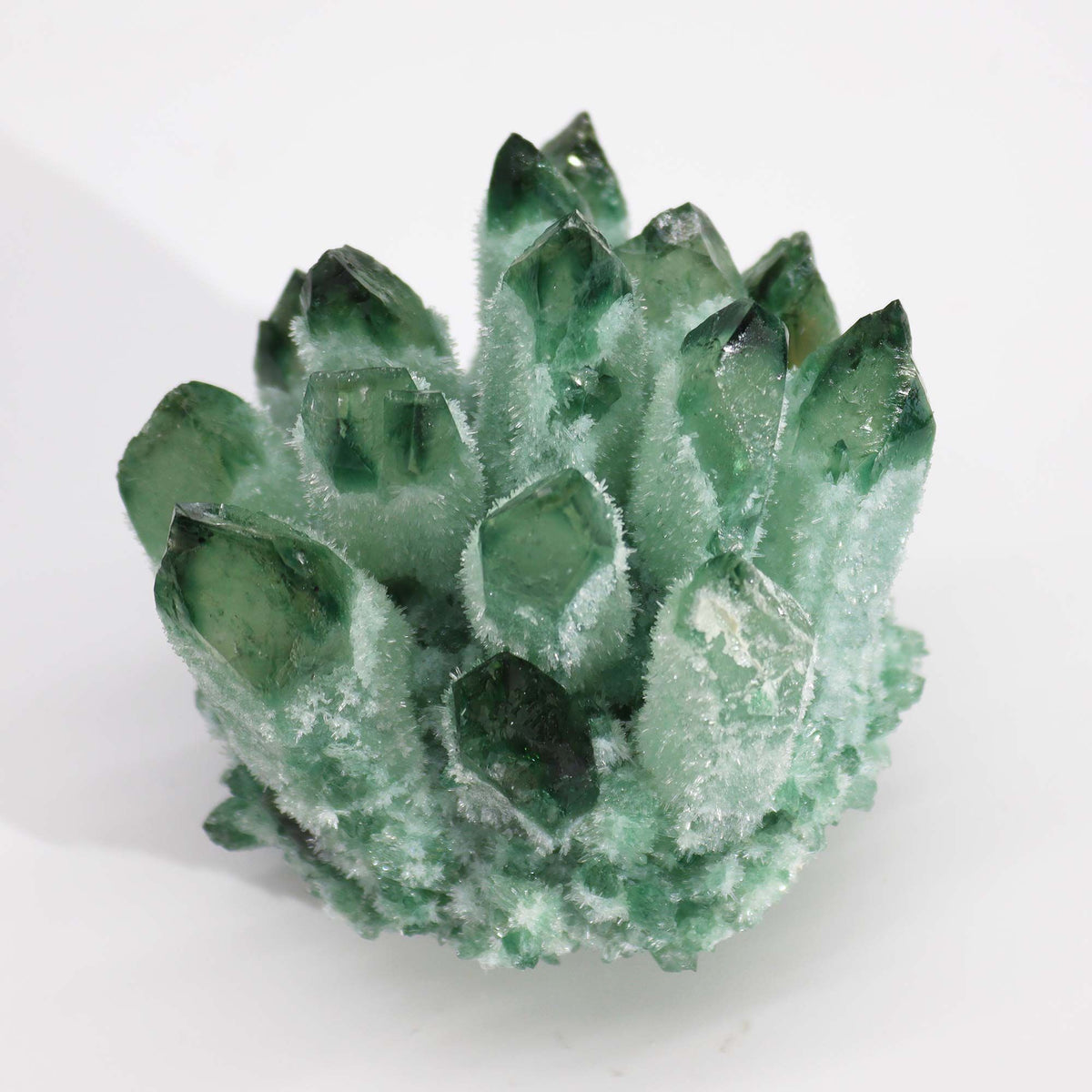 Cluster de Quartz Fantôme - Quartz Fantôme Vert (8 cm) - photo 2