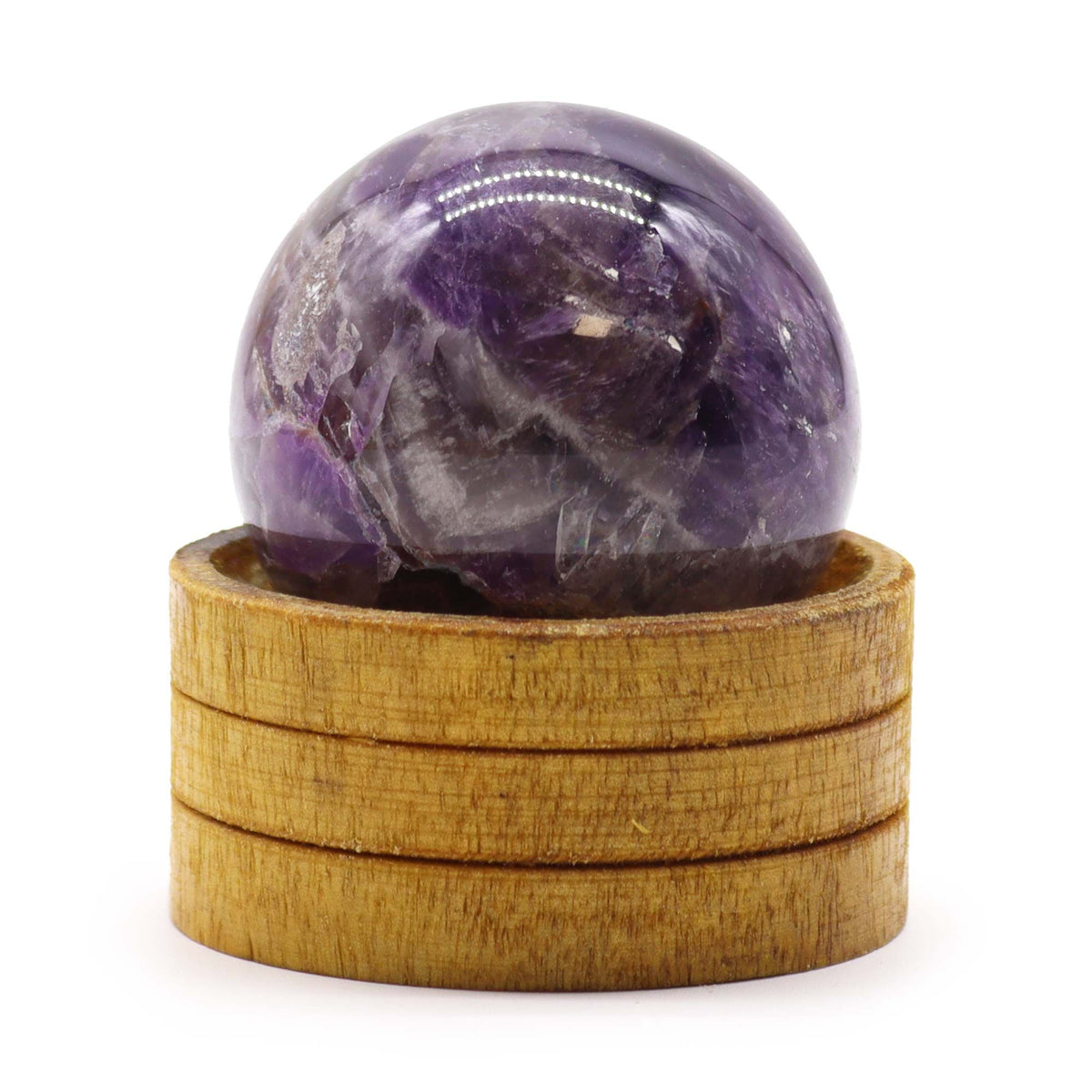Sphère en Améthyste 50 mm avec Socle