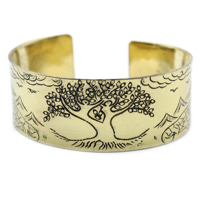 Bracelet Mantra Arbre de Vie - Laiton Tibétain – photo 2