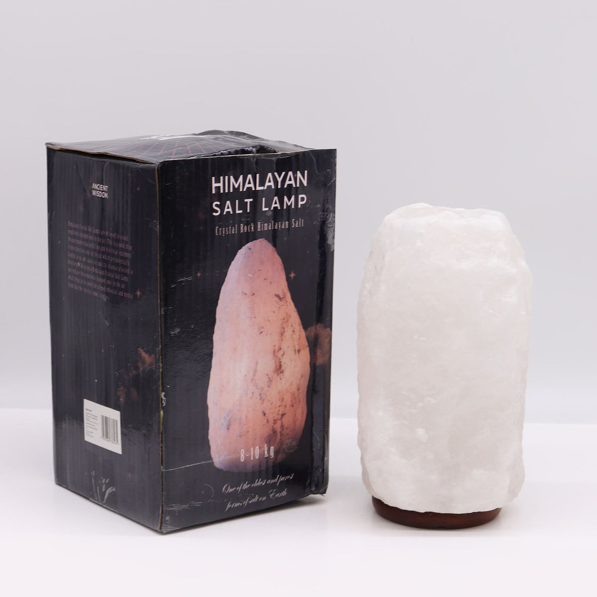 Grande lampe de sel de l'Himalaya 8-10 kg avec socle