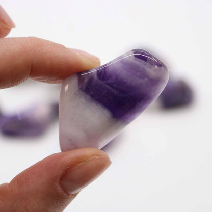 Pack of 24 Tumble Stone - Amethyst Banded M