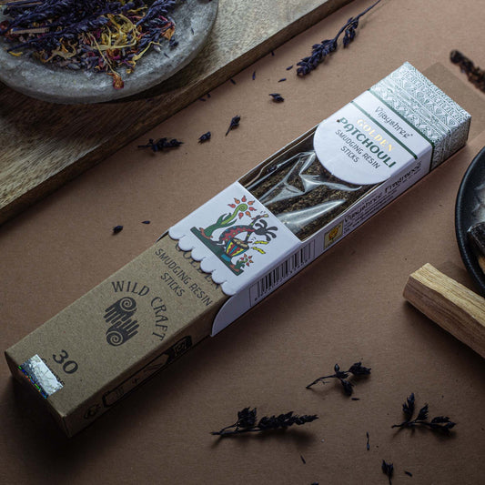 30g Golden Patchouli Smudging Resin Sticks (6s)