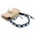 Bracelet Hématite Magnétique Shamballa - Cubes Noirs Unisexe