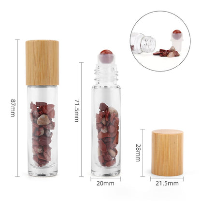 Roll-on huile essentielle avec bille en Jaspe Rouge