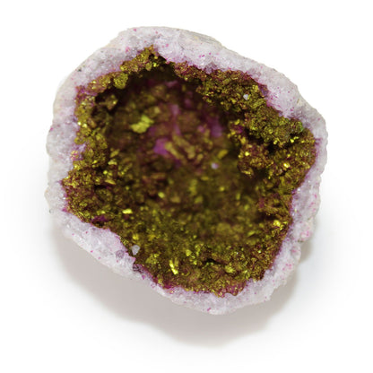 Géode Calcite Rose & Or — Pierre Naturelle Colorée – photo 3