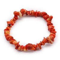 Bracelet en chips de Jaspe Orange