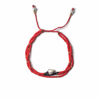 Bracelet Temple String Cœur Rouge - Amour & Paix Intérieure