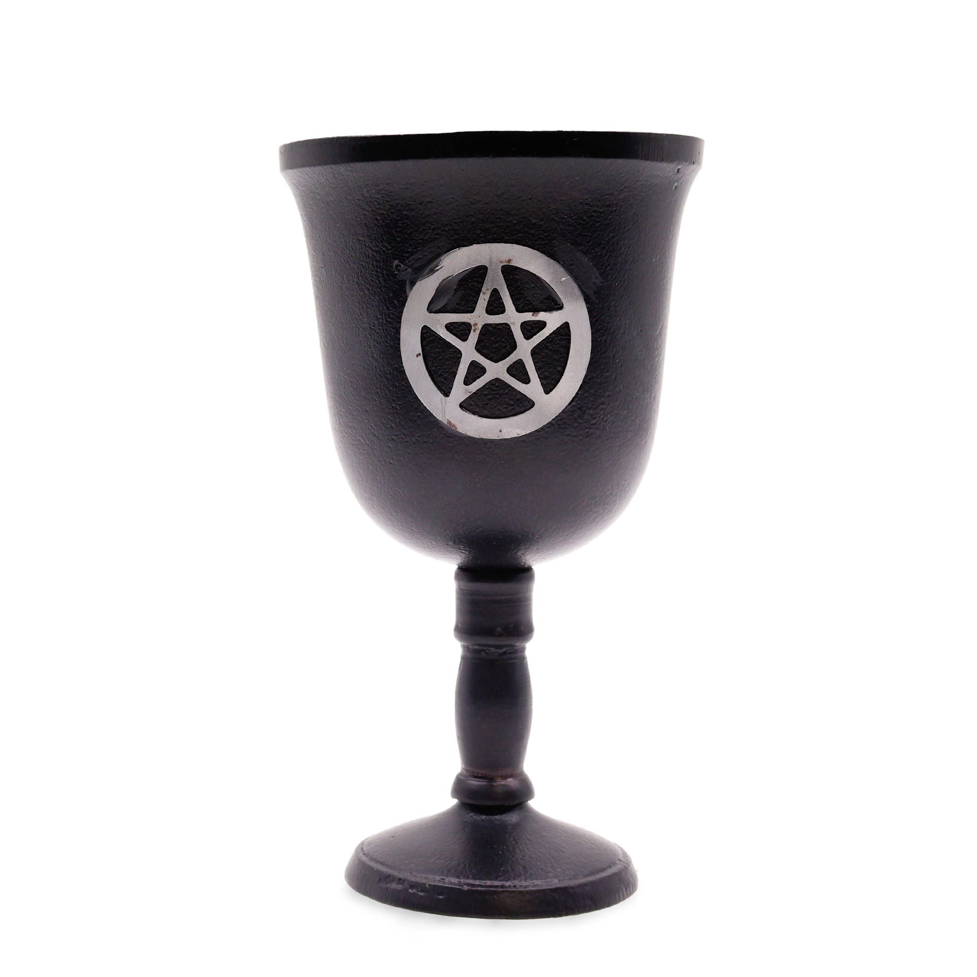 Calice Rituel Pentagramme Fer 20cm - Wicca & Magie