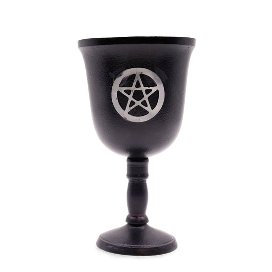 Calice Rituel Pentagramme Fer 20cm - Wicca & Magie