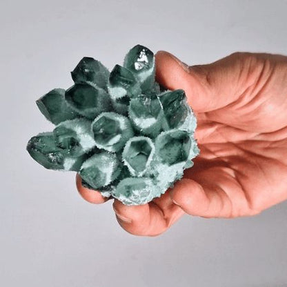 Cluster de Quartz Fantôme - Quartz Fantôme Vert (8 cm) - photo 3