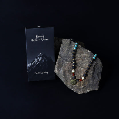 Collier Pierre de Lave & Pendentif Om - Éveil Spirituel – photo 4