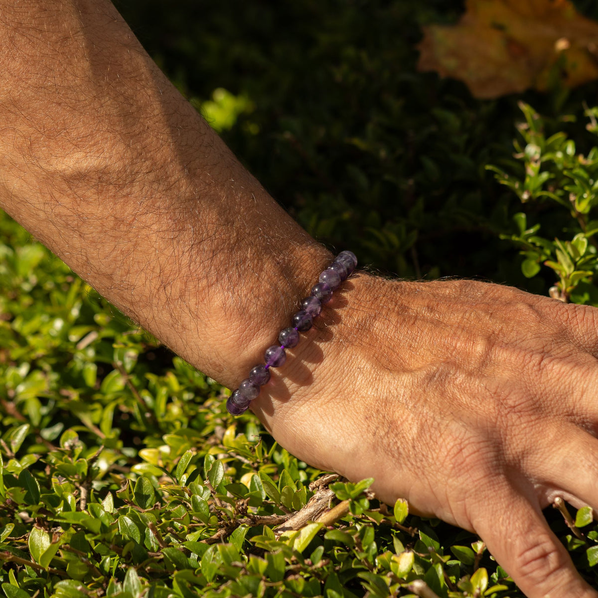 Bracelet Améthyste — Perles de 6 mm — 17 cm - photo 4