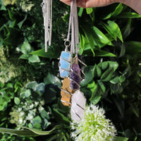 Cascade Wrapped Gemstone Necklace - Rough Tiger Eye - photo 4