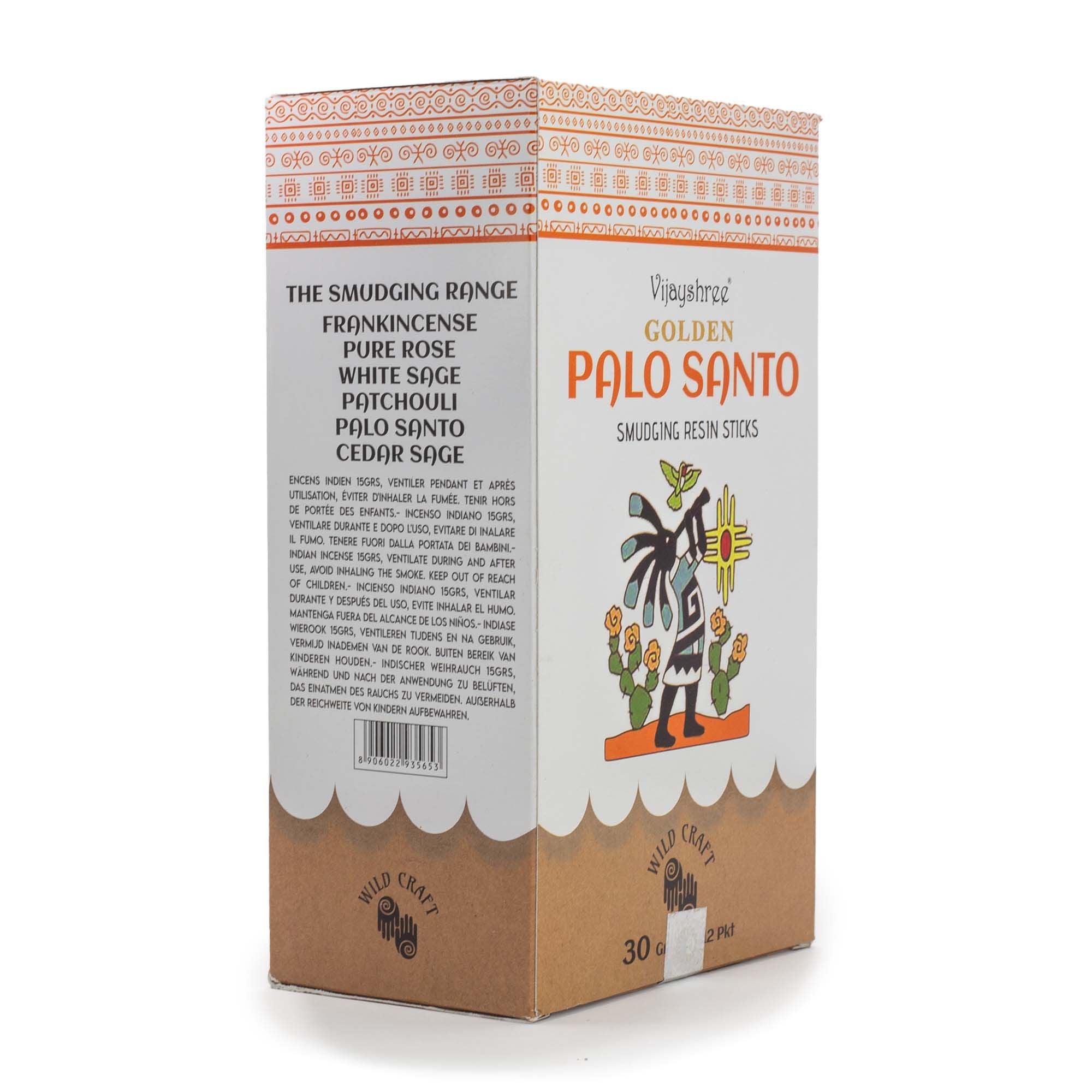 30g Golden Palo Santo Smudging Resin Sticks (6s)