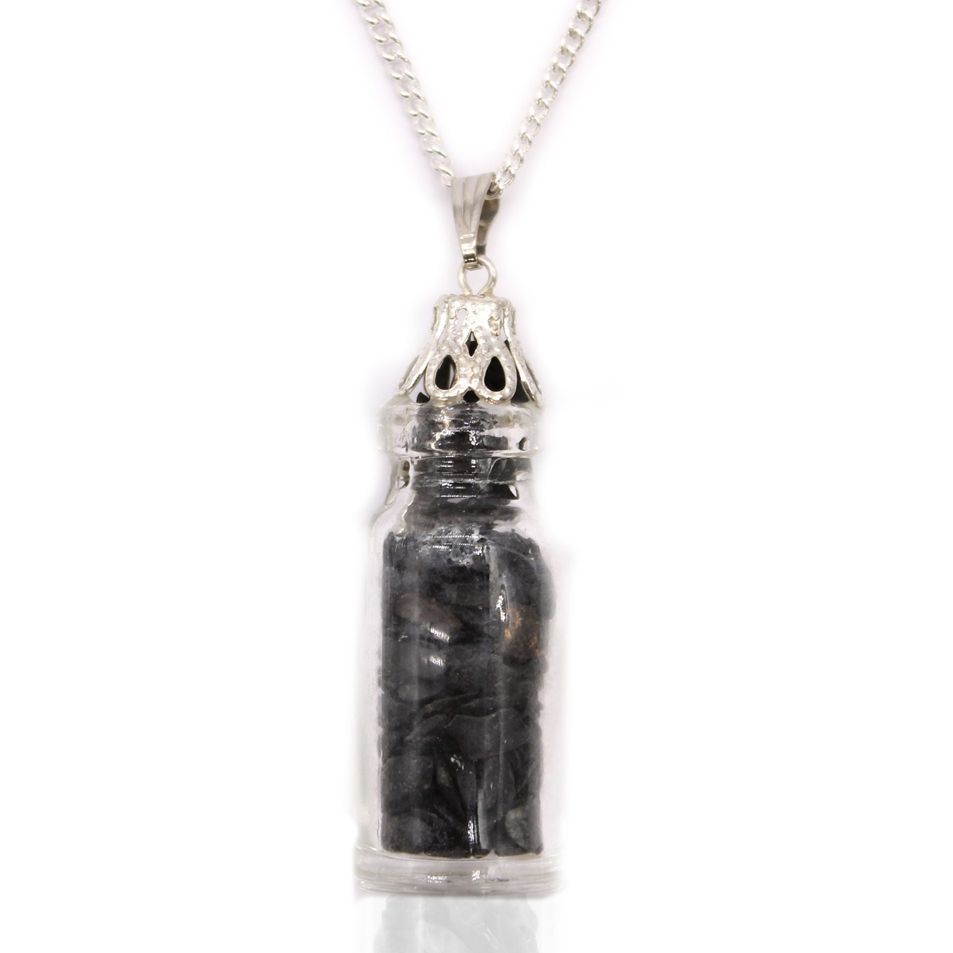 Collier flacon de pierres - Onyx