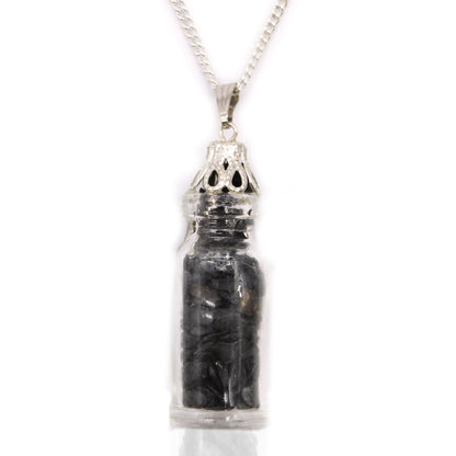 Collier flacon de pierres - Onyx