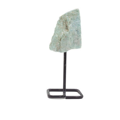 Spécimen Minéral sur Socle Métal — Amazonite
