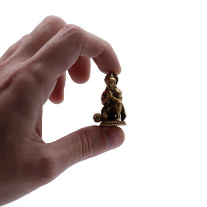 Statuette Hanuman en Laiton — Miniature — 36 mm - photo 4