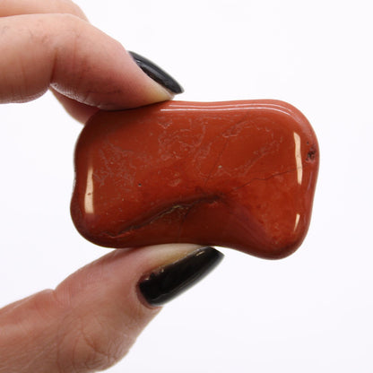 Sachet de 6 grosses pierres roulées d'Afrique - Jaspe Rouge - photo 2