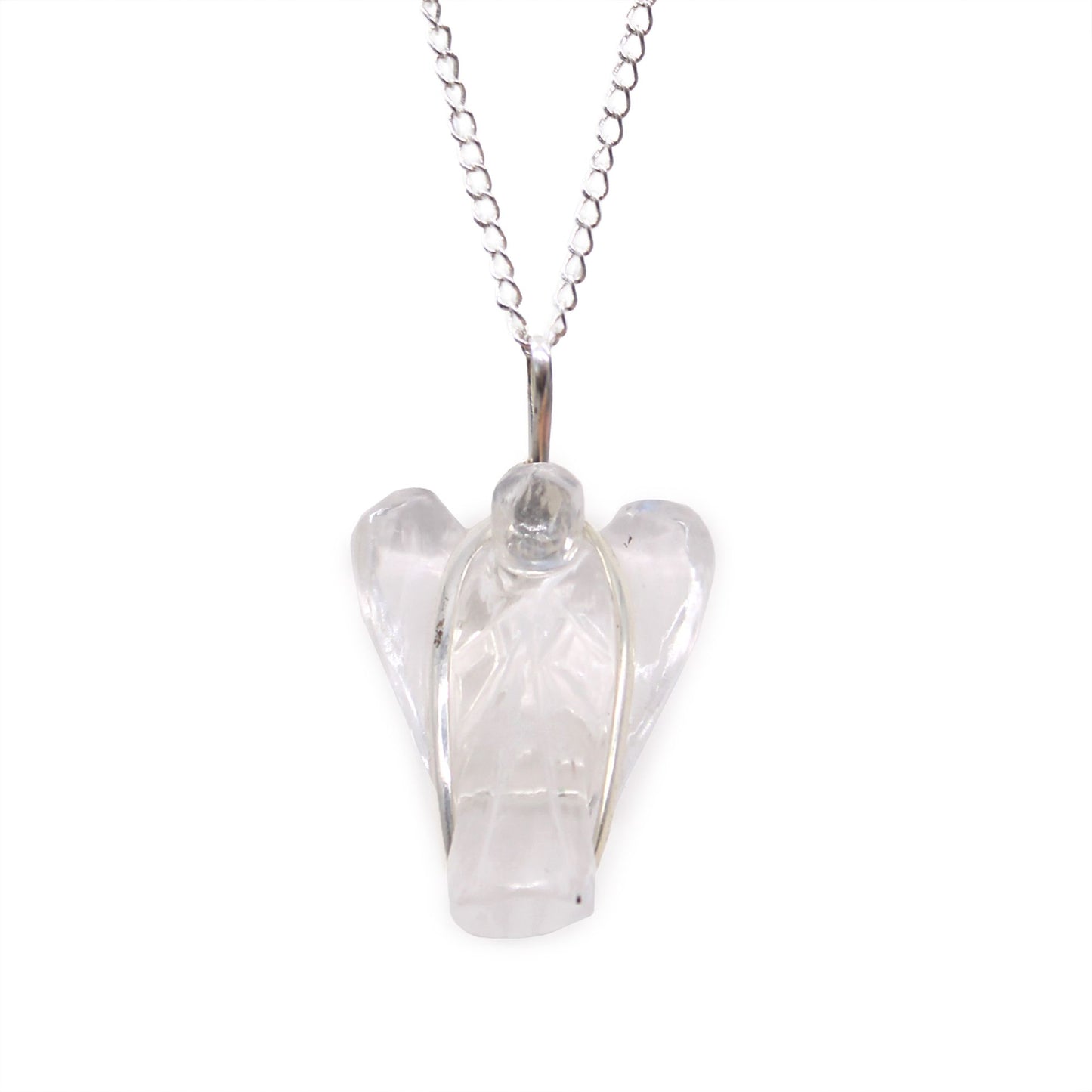 Pendentif Ange Gardien - Cristal de Roche - photo 2
