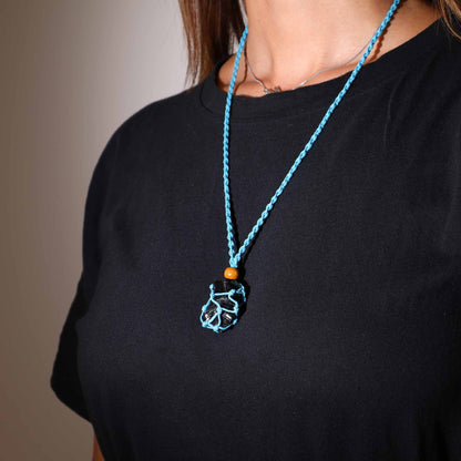 Cordon pour pendentif 45 cm - blue - photo 4