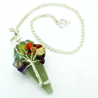 Pendule magique 7 chakras - Aventurine