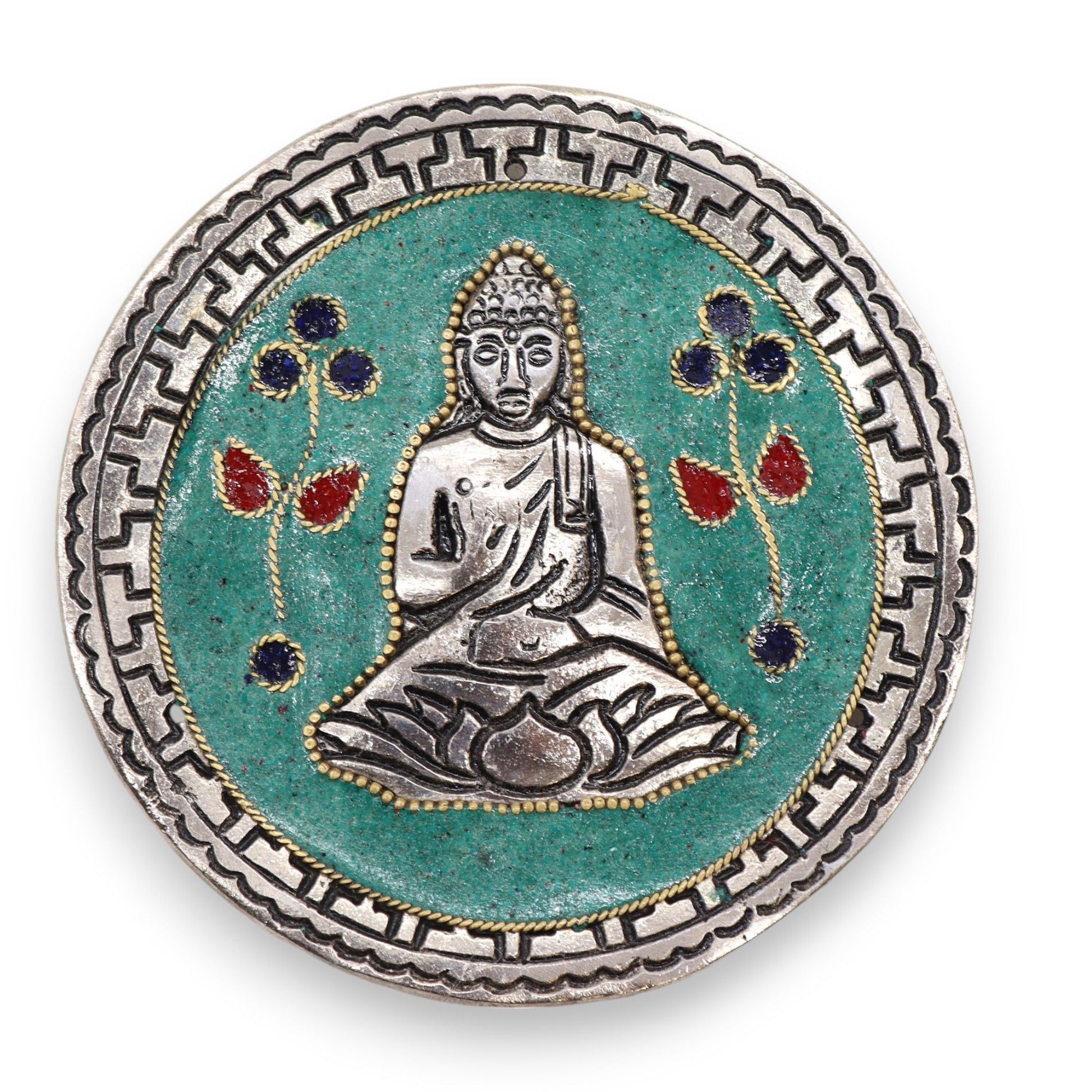 Porte-encens Bouddha Vert 10cm - Méditation & Purification
