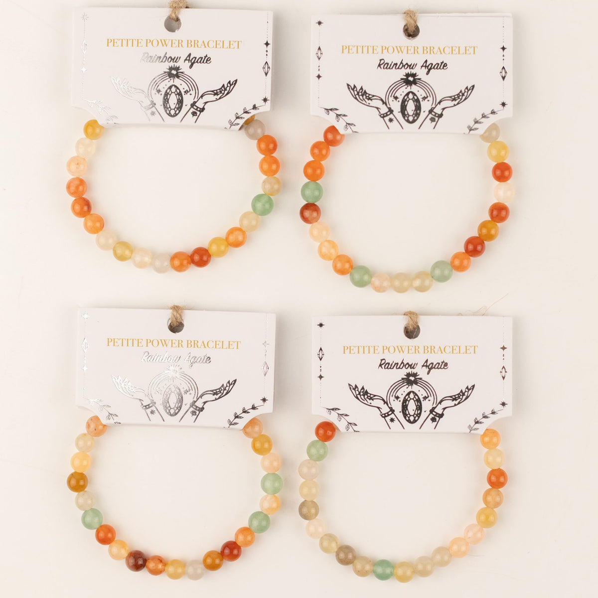 Bracelet Agate Arc-en-ciel — Perles de 6 mm - photo 6