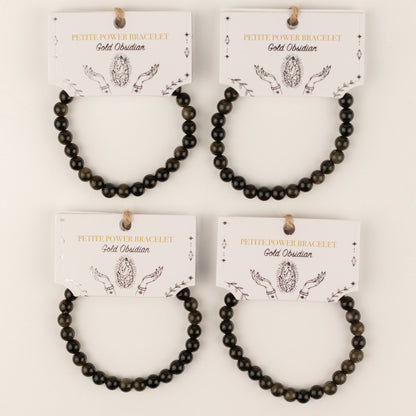 Bracelet Obsidienne Dorée — Perles de 6 mm - photo 7